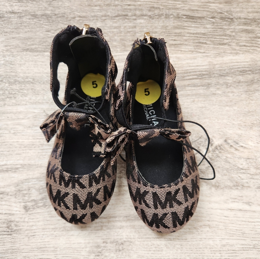 Michael Kors Baby Toddler Dress Shoes Size 5 Black Brown